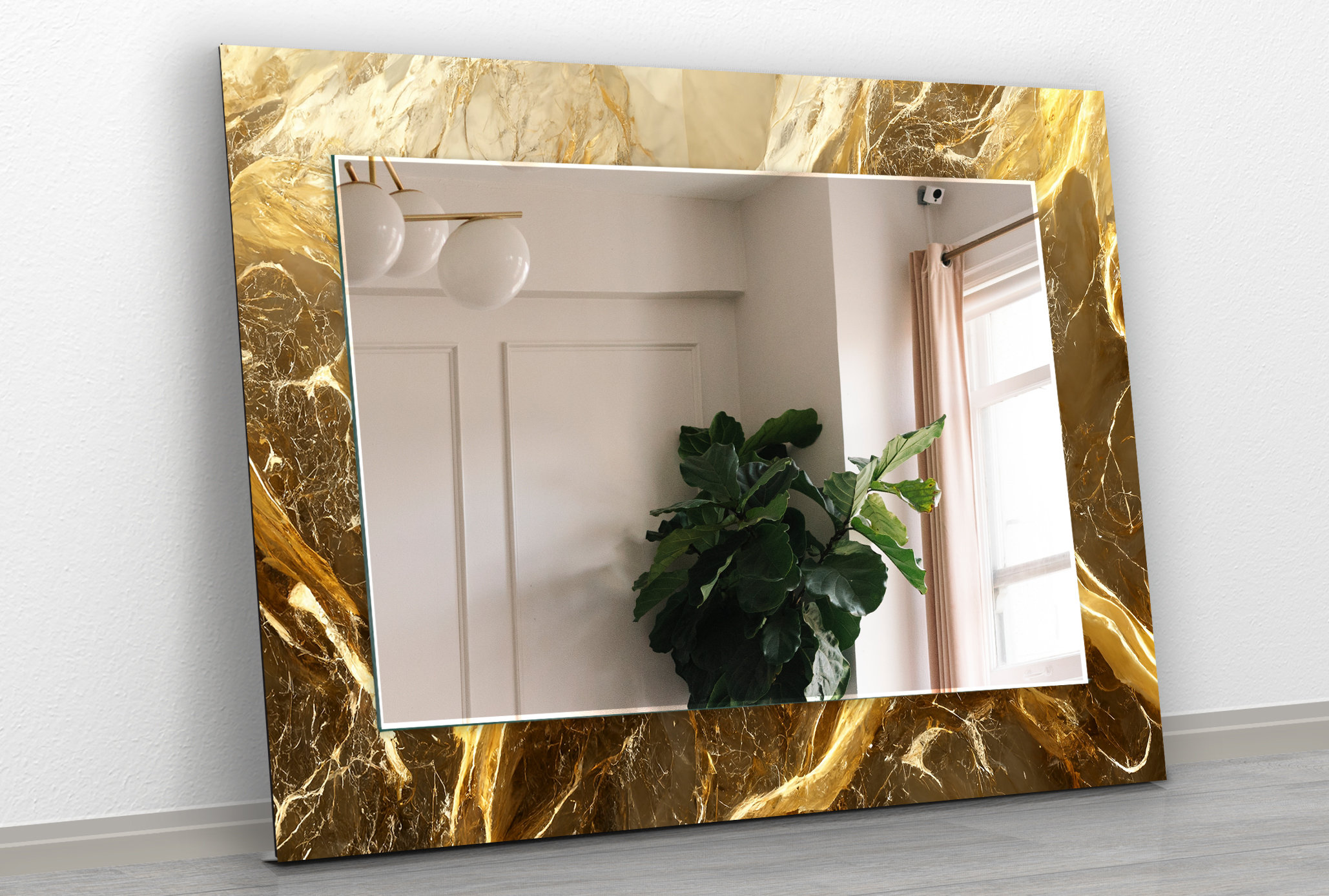 Gold Mirror for Wall Etsy