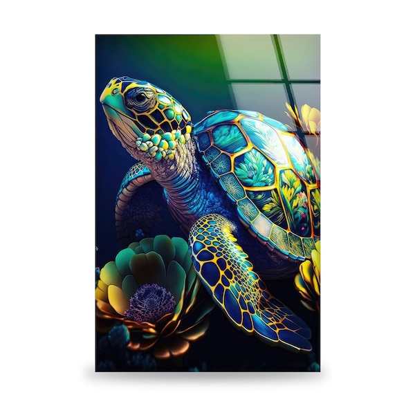 Sea Turtle Wall Art Etsy