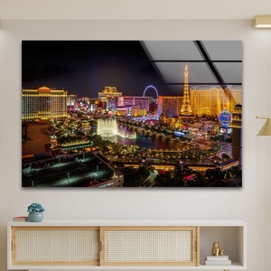 Loccor 7x5ft Las Vegas Tapestry Photo Backdrop Nevada City Skyline Welcome  Sign Wall Hanging Urban Landmark Wall Covering for Adults Living Room