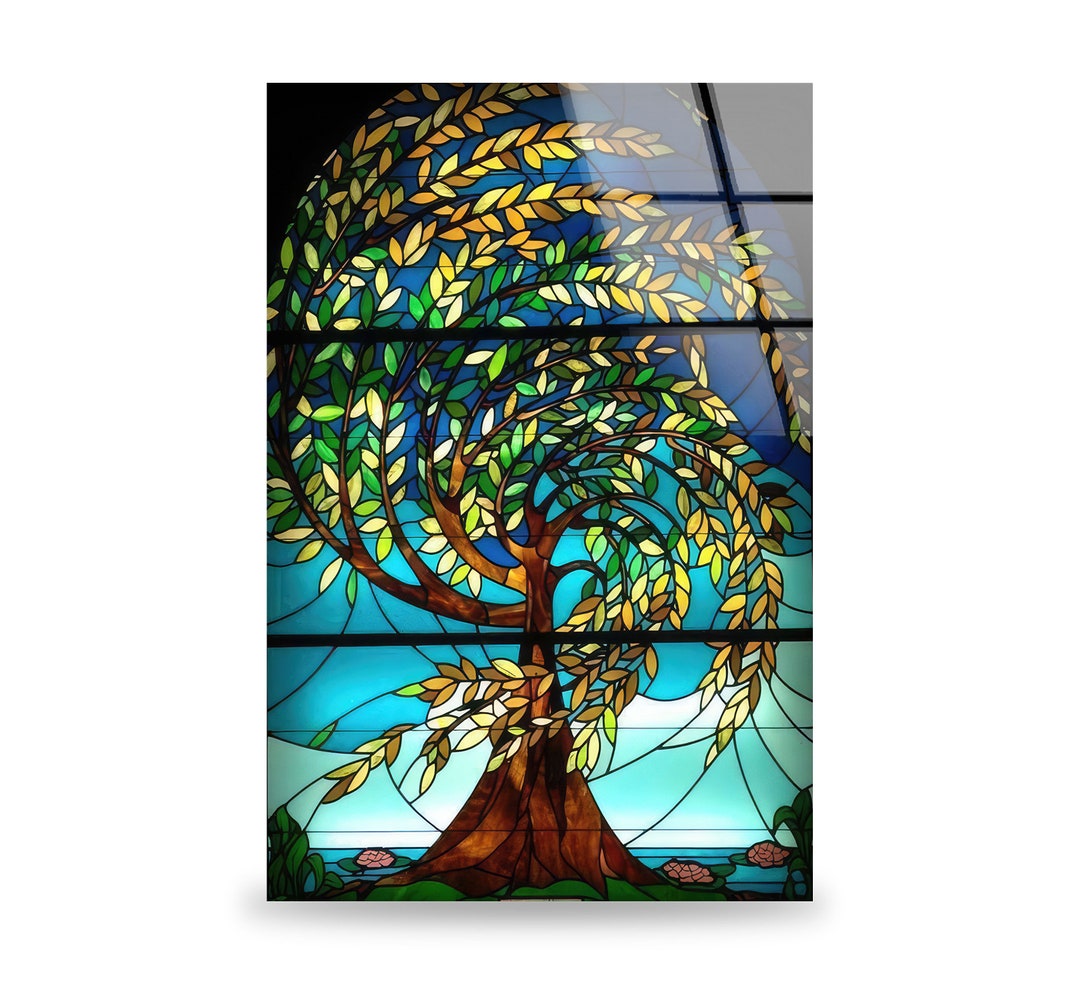 Tempered Glass Wall Artwall Decorhome Etsy