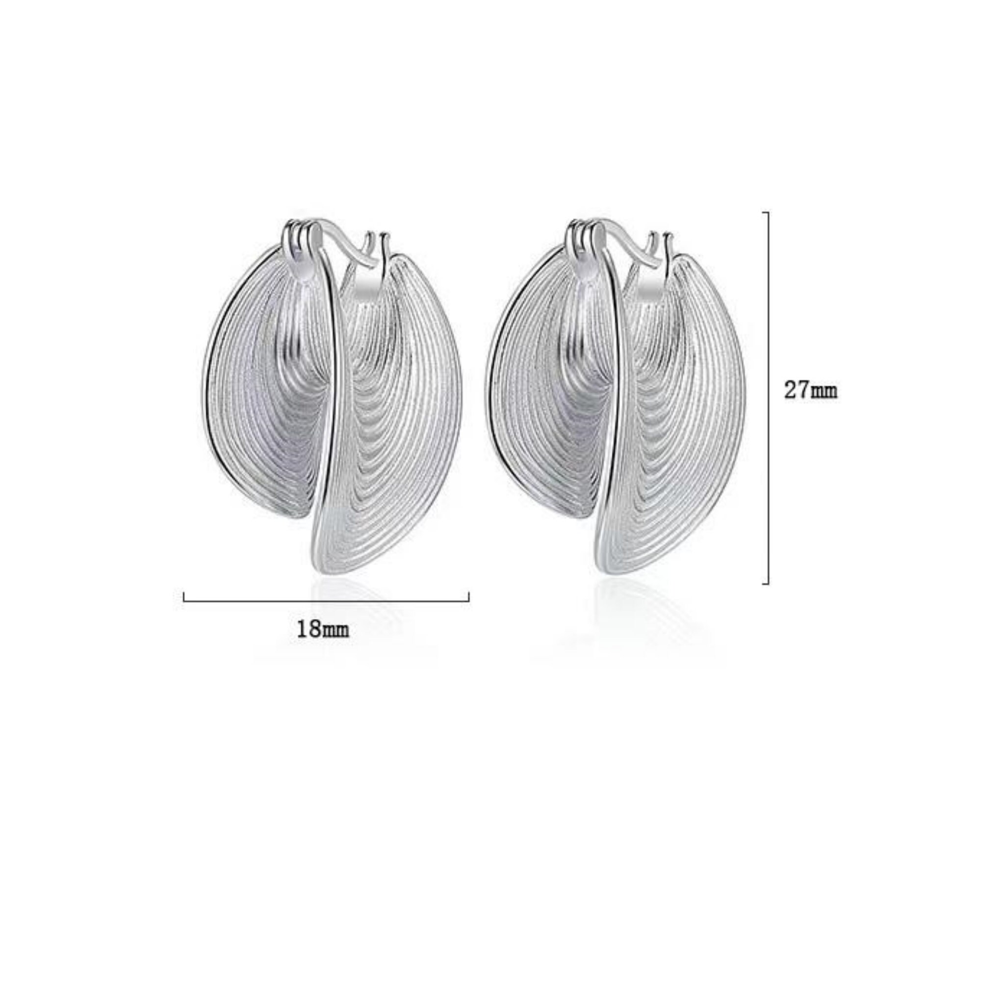 Unique Silver Stud Earrings|textured Earrings|big Silver Earrings ...