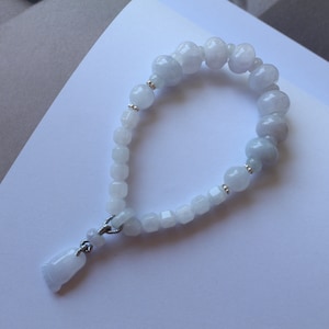 Natural Light Purple Jade Bead Bracelets|Genuine High Quality Jade Bracelet|Unique Modern Jadeite Bracelet\Handmade Design Jade Bangle Women
