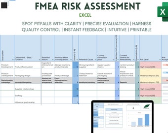 FMEA Risk Assessment Template: ISO GMP Compliant Excel Tool