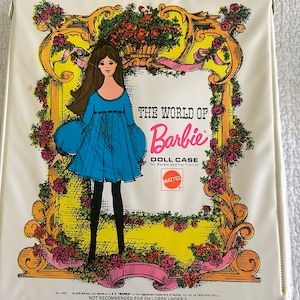 Vintage Barbie doll case and Barbie