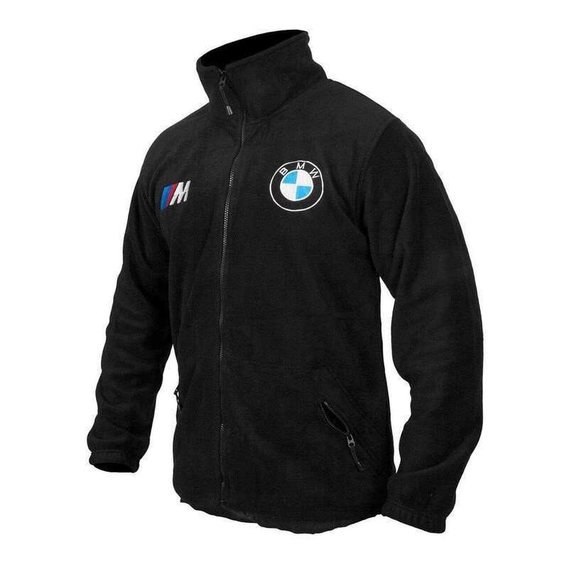 Fleece Jacket BMW Black Polara Mp Etsy
