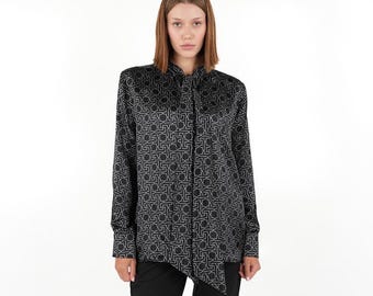 Black 100% Silk Blouse: Comfy and Stylish Pick