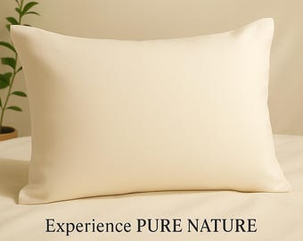 Funda de almohada de seda natural, hipoalergénica y sin colorantes (50 x 70 cm)