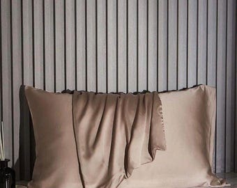Mulberry Silk Pillowcase, Natural Dye (19 inc x 27 inc)