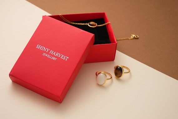 CTHY PINKY RING RED TIGERS EYE 7号 CTHY PINKY RING RED TIGERS EYE 7号