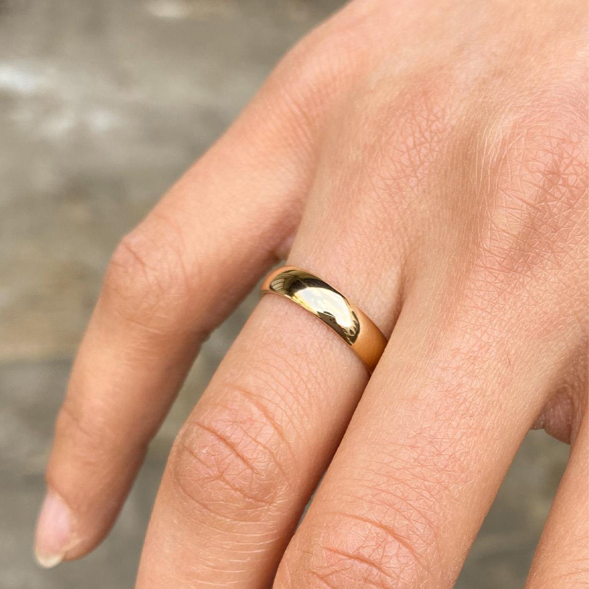 Meissa Anello Uomo In Argento Sterling 925 4mm – Fedina Regolabile Con Finitura Lucida, Anti-allergico Per Fidanzamento E Pollice
