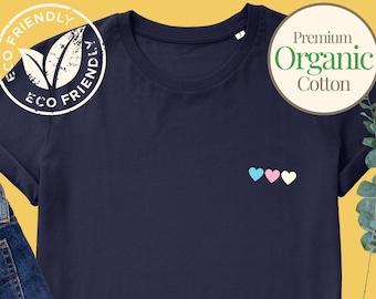 Trans Hearts Shirt, Unterstütze Trans, Trans Pride und zeige deine Unterstützung für die Trans Community.