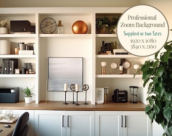 Zoom Background Virtual Background Zoom Virtual Office Zoom Virtual Meeting Background for Zoom Office Background Shelving MS Teams Backdrop