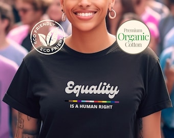 Gelijkheid is een mensenrecht trots shirt LGBTQ shirt LGBT shirt niet binair shirt trans rechten lgbtq homo shirt lgbtq trots lesbisch shirt queer