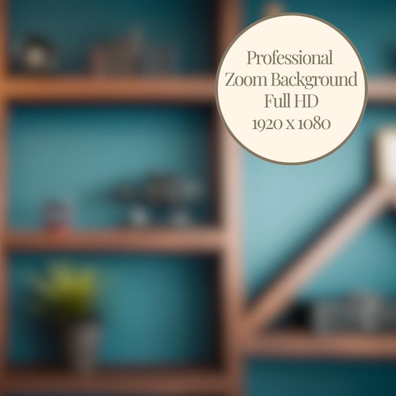 Teal Blur Virtual Background, Virtual Background, Zoom Background, Zoom