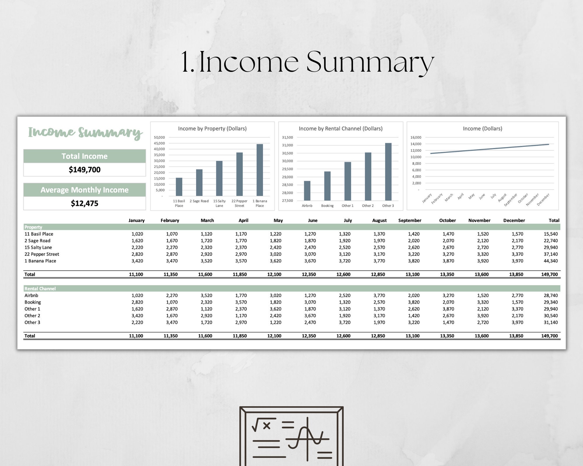 Multiple Airbnb and Expense Log Airbnb Host Expense Etsy