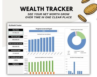 Wealth Tracker | Personal Wealth Tracking Spreadsheet