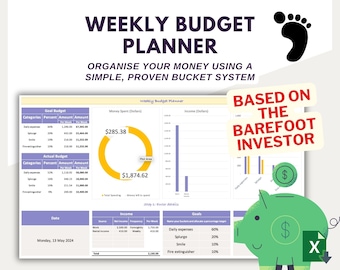 Wekelijkse budgetplanner | Spreadsheet persoonlijke financiën