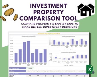 Investment Property Comparison Tool | Cashflow Analysis Spreadsheet
