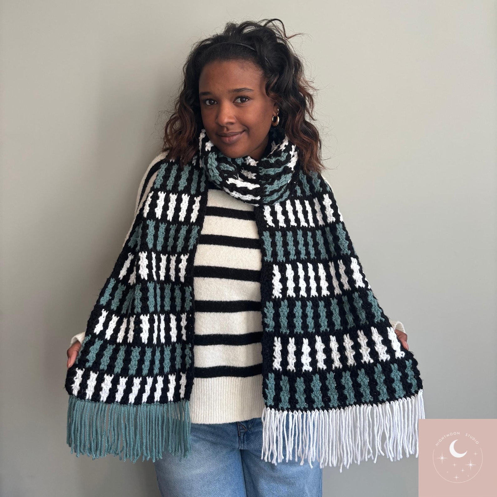 Cozy Daze Scarf PDF CROCHET PATTERN Customisable Unisex Beginner ...