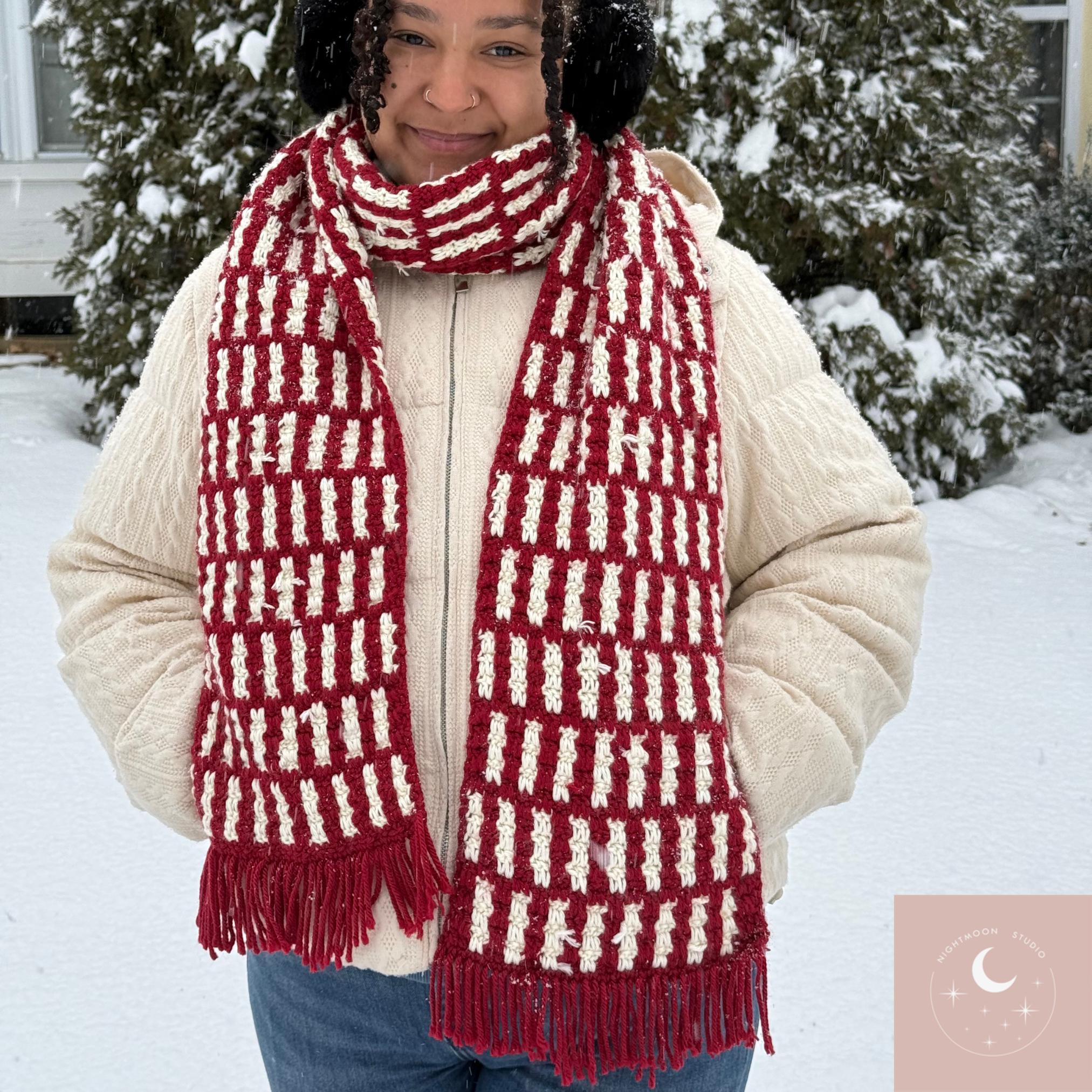 Cozy Daze Scarf PDF CROCHET PATTERN Customisable Unisex Beginner ...