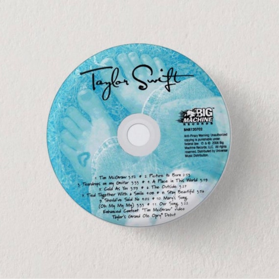 Taylor Swift Debut Album CD Button -  Australia