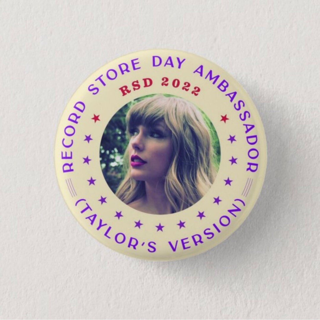 Taylor Swift Record Store Day 2022 Button Etsy