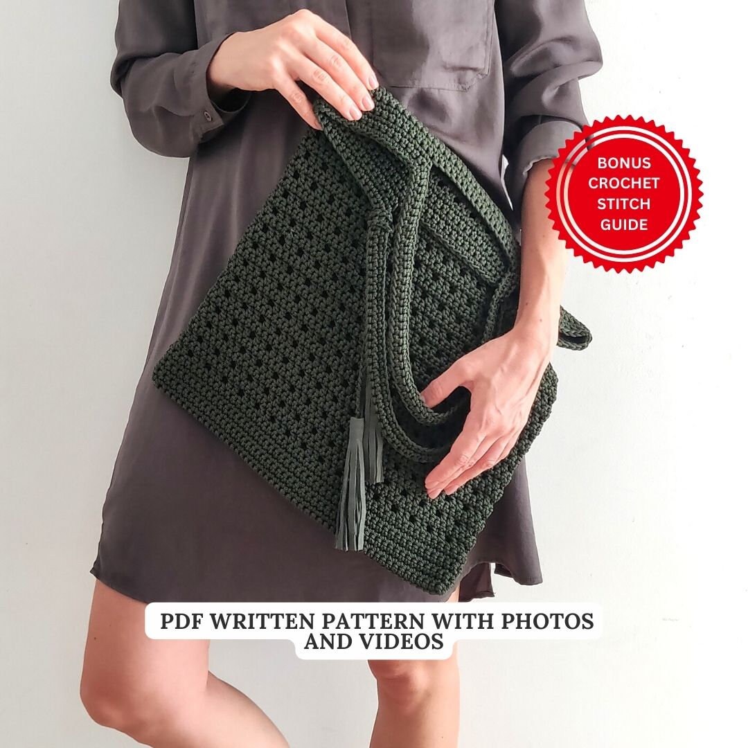 Crochet Net Bag Pattern PDF Pattern Crochet Tutorial Etsy