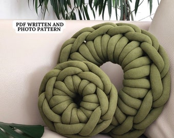 Macrame DIY PATTERN - Sofa Cushion Pattern - Instant Digital Download Instructions - PDF Beginner Tutorial Home Decor