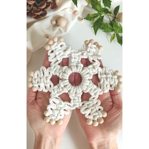 Macrame PATTERN - Written PDF and Knot Guide - Diy Macrame Snowflake ...