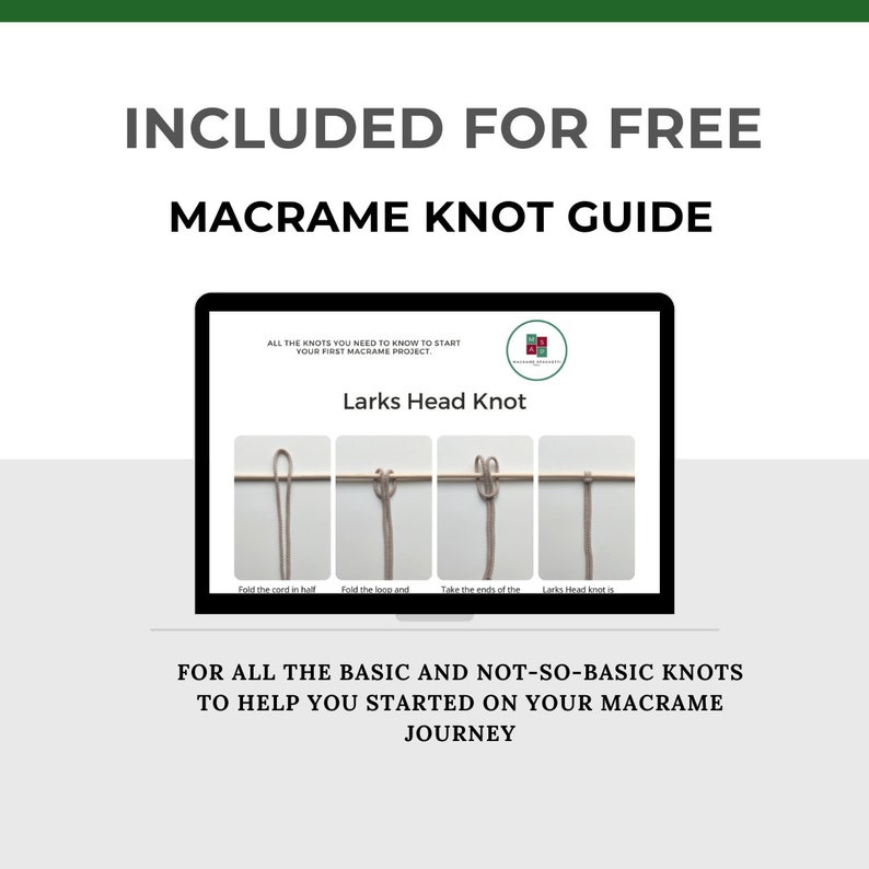 ENG | ITA Macrame Cross Pattern With Knot Guide | PDF Pattern | Macrame ...