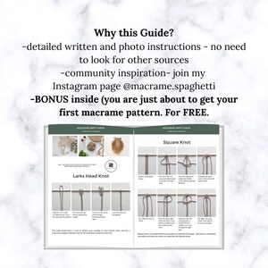 Macrame Knot Guide Pdf Pattern Macrame Tutorial Knot Guide For