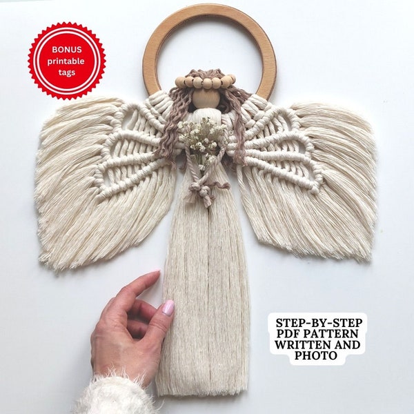 Macrame PATTERN Angel | PDF Pattern Macrame Doll | Beginner Macrame