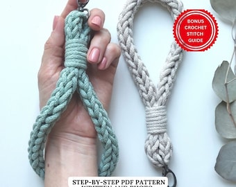 Häkelanleitung - häkeln Armband Schlüsselanhänger Muster - Sofortiger digitaler Download Anleitung - PDF Häkelanleitung Armband Anfänger