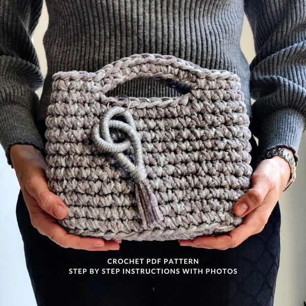 Crochet Bag Pattern "Garda Mini" | PDF Pattern | Crochet tutorial | Crochet Tutorial for Confident Beginner | How to tutorial