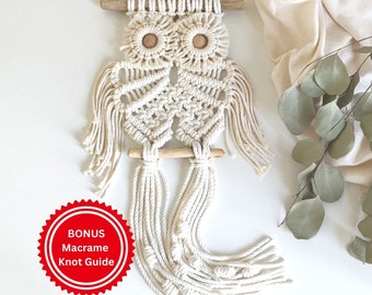 Macrame PATTERN Owl - DIY Macrame OWL