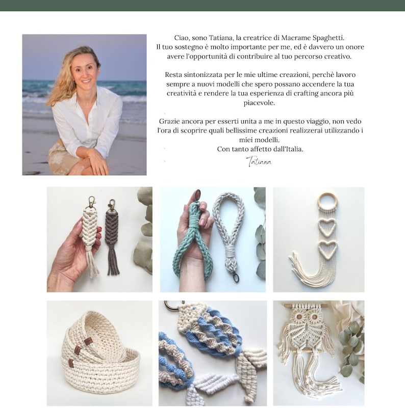 May include: A collection of macrame wall hangings, keychains, and baskets in various colors and styles. The items are made with natural fibers and feature unique designs, including a heart-shaped wall hanging, an owl wall hanging, and a set of nested baskets.