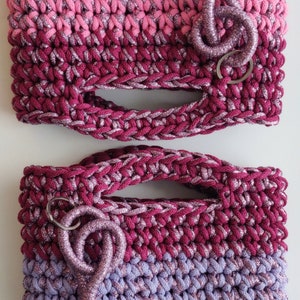 Crochet Purse Pattern Garda Mini PDF Pattern Crochet tutorial Crochet Purse Woman Bag, Shopping Bag, Handbag, Crochet Shoulder Bag image 4