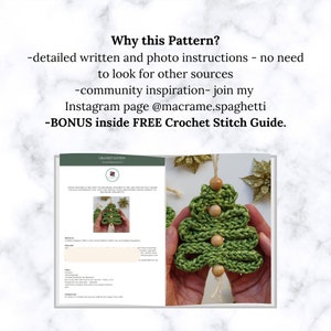 Crochet Christmas Tree Ornament PATTERN | PDF Pattern Christmas ...