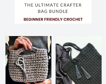 Crafter PATTERN Bag Bundle - Häkeltaschen - Selbstbewusstes Anfängerfreundliches Muster