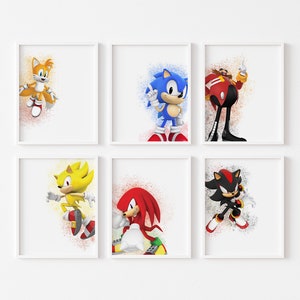 Sonic the Hedgehog Poster Set: Kids Room Decor (Digital Download)