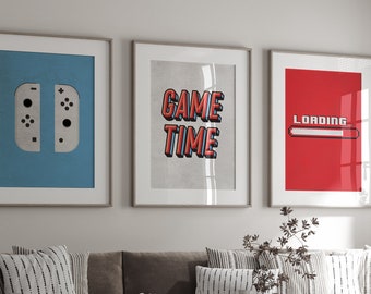 Switch Gaming Wall Art Prints: Set of 3 (Digital Download)