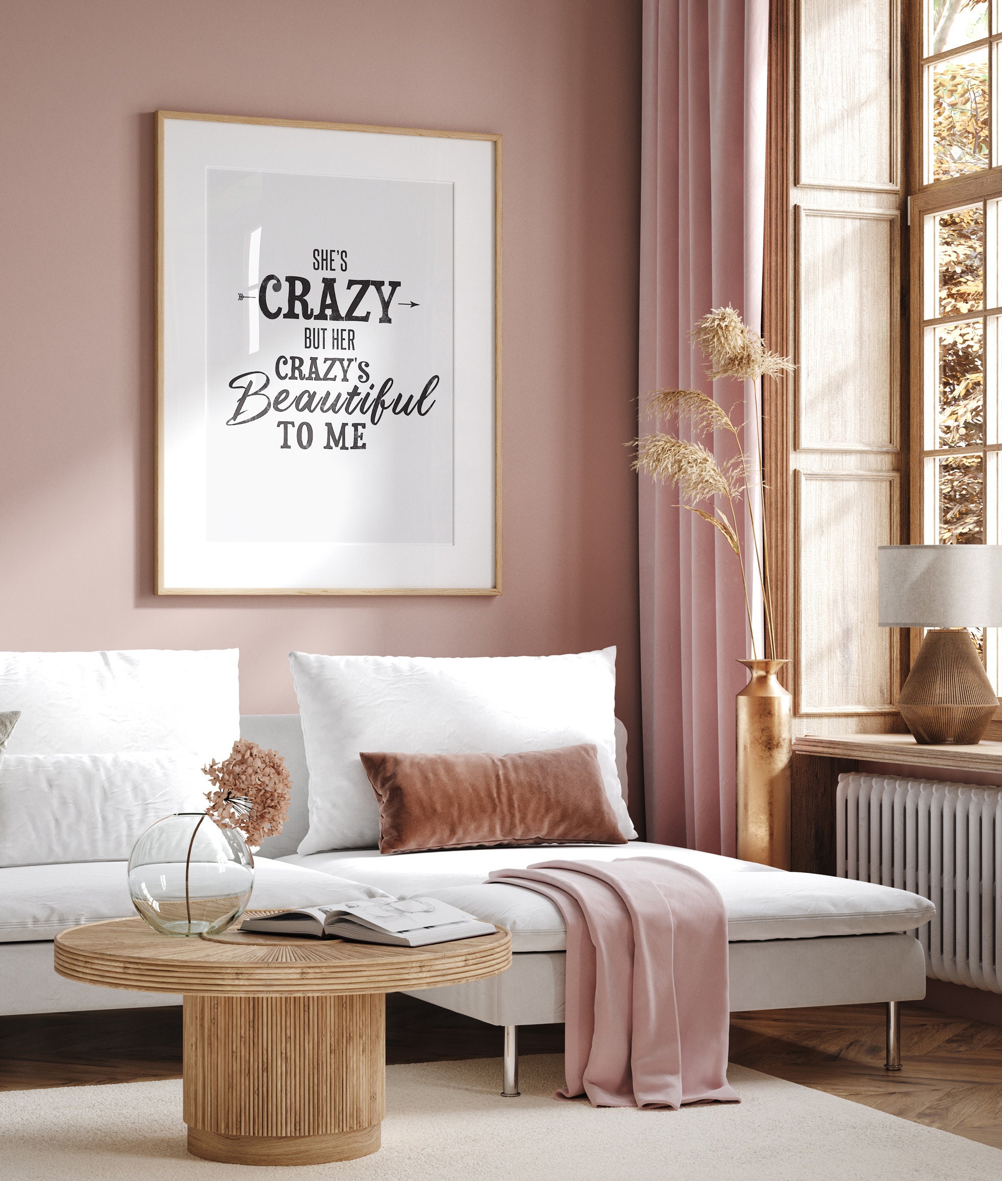 beautiful crazy lyrics  Art Print for Sale by thelittleflower