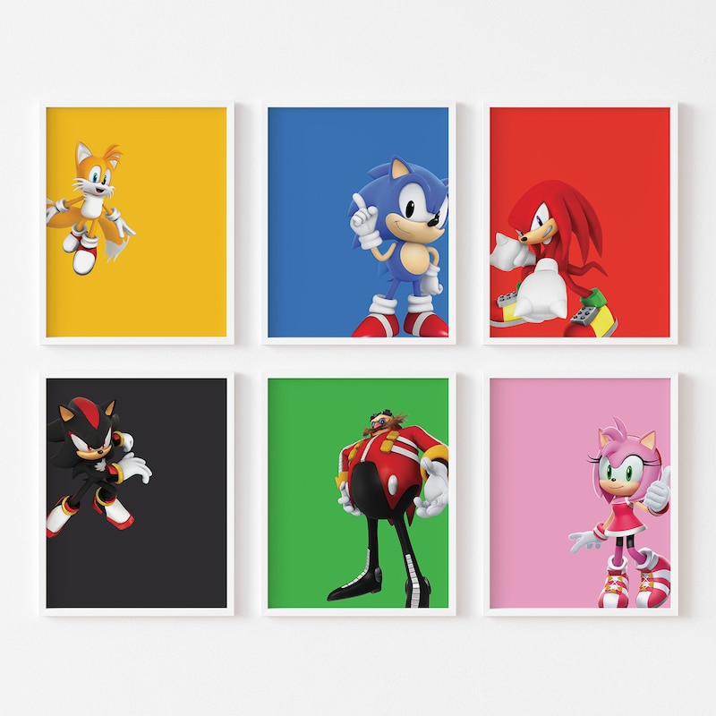 Sonic the hedgehog poster - Etsy Polska