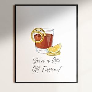 Margarita Cocktail Bar Decor, Afdrukbare kunst aan de muur, Ouderwets, Geweldig cadeau-idee, Bar Cart Decor, Drink Puns,