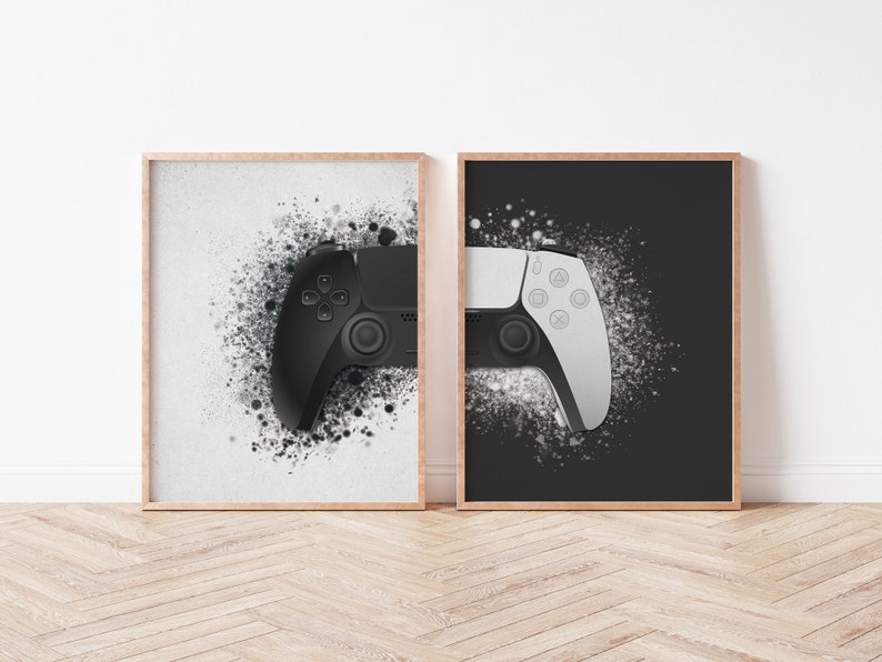 Gaming Wall Art Prints, DIGITAL DOWNLOAD, Game Room Wall Decor, Set of