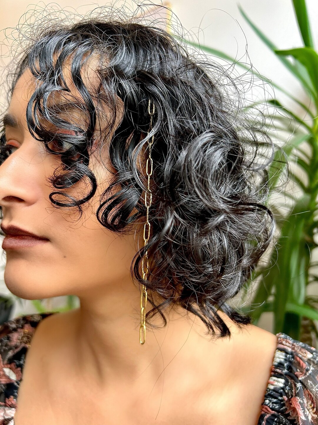 Hair Jewelry Extensions Paperclip Chain Etsy