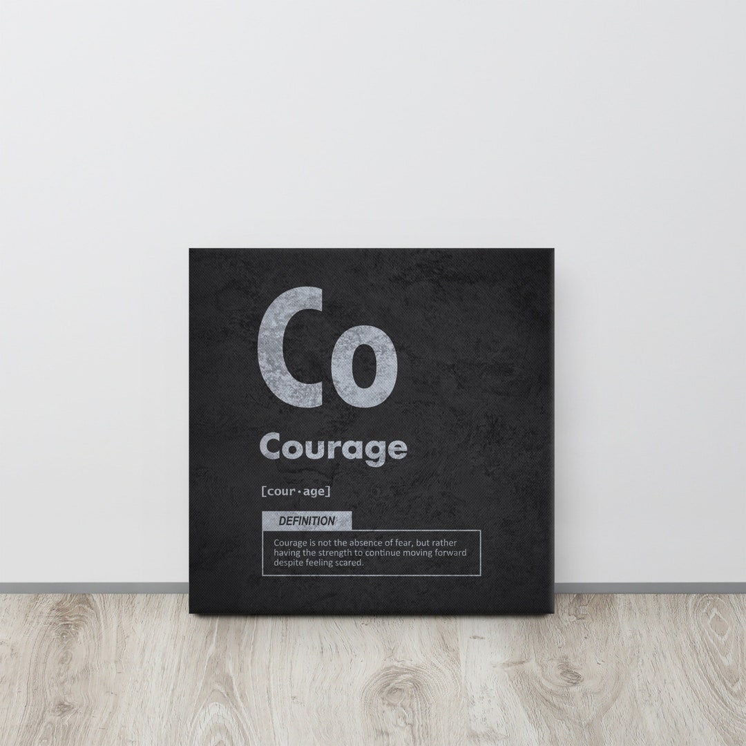 Courage, Periodic Table, Element of Success, Wall Art Office, Gym Decor  Canvas Print Motivational Poster for Entrepreneur, Hustle, Workout - Etsy  Australia