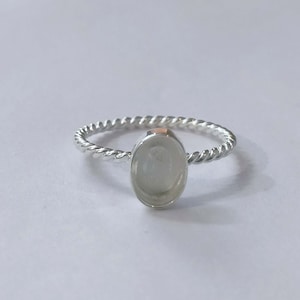 925 Silver Rope Oval Bezel Ring blank, Oval Cabochon, Resin, Breast Milk, DIY jewelry supplies, build your ring, wholesale jewelry, diy ring