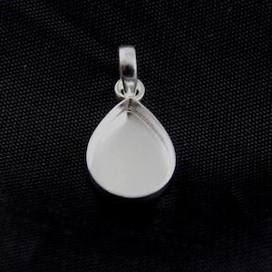 925 Sterling Silver Pear Bezel Pendant Setting,6x4mm-25x20mm For Pear Gemstone,Blank Pendant Setting, Bezel Pendant Setting ,Bezel For Resin