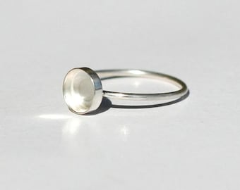 925 Sterling silver Cabochon Ring Blank: DIY Jewelry Base, Adjustable Band